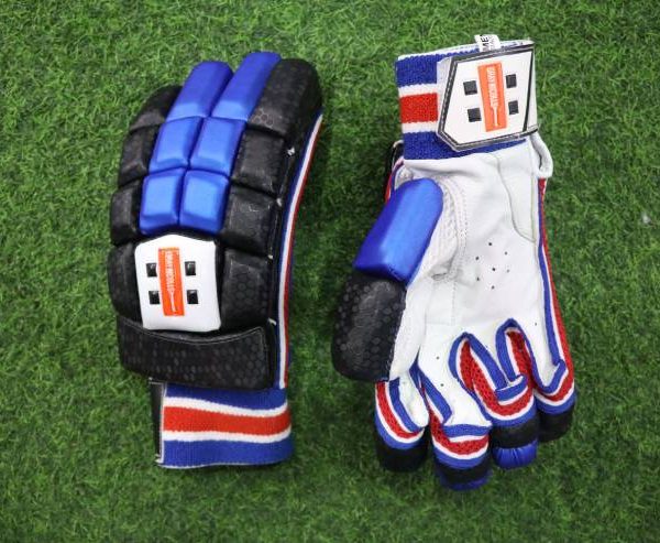 Gray-Nicolls GN6 Batting Gloves – Black & Blue Edition