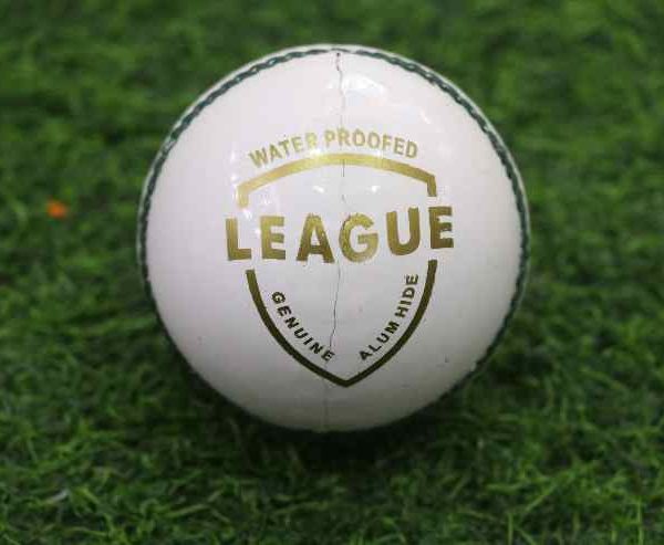 Drifts White League Leather Ball
